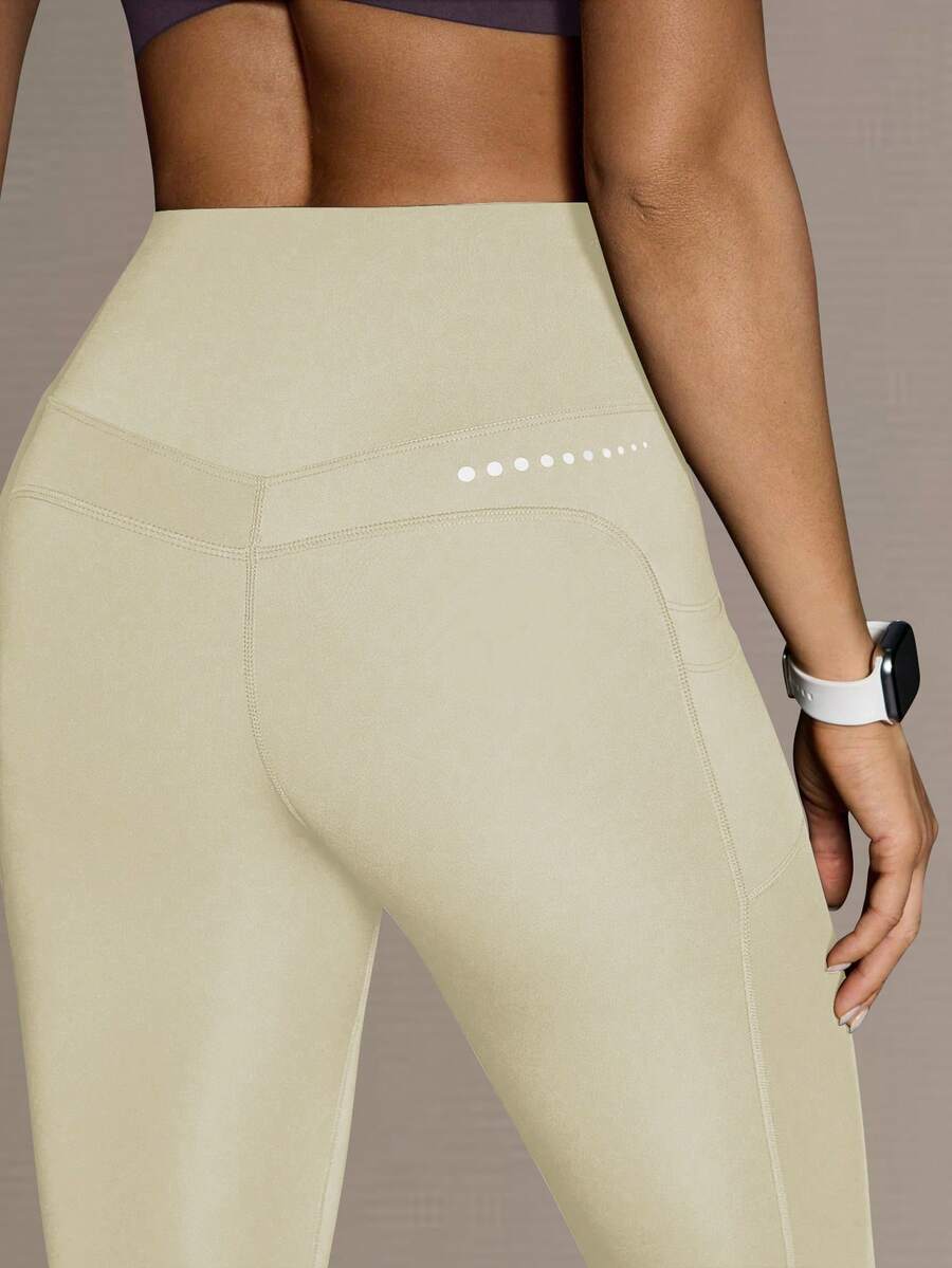 Legging Fitness Feminina com Bolso e Cintura Alta para Yoga