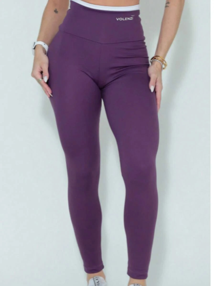 Legging Fitness Feminina Duo de Cintura Alta Zero Transparência