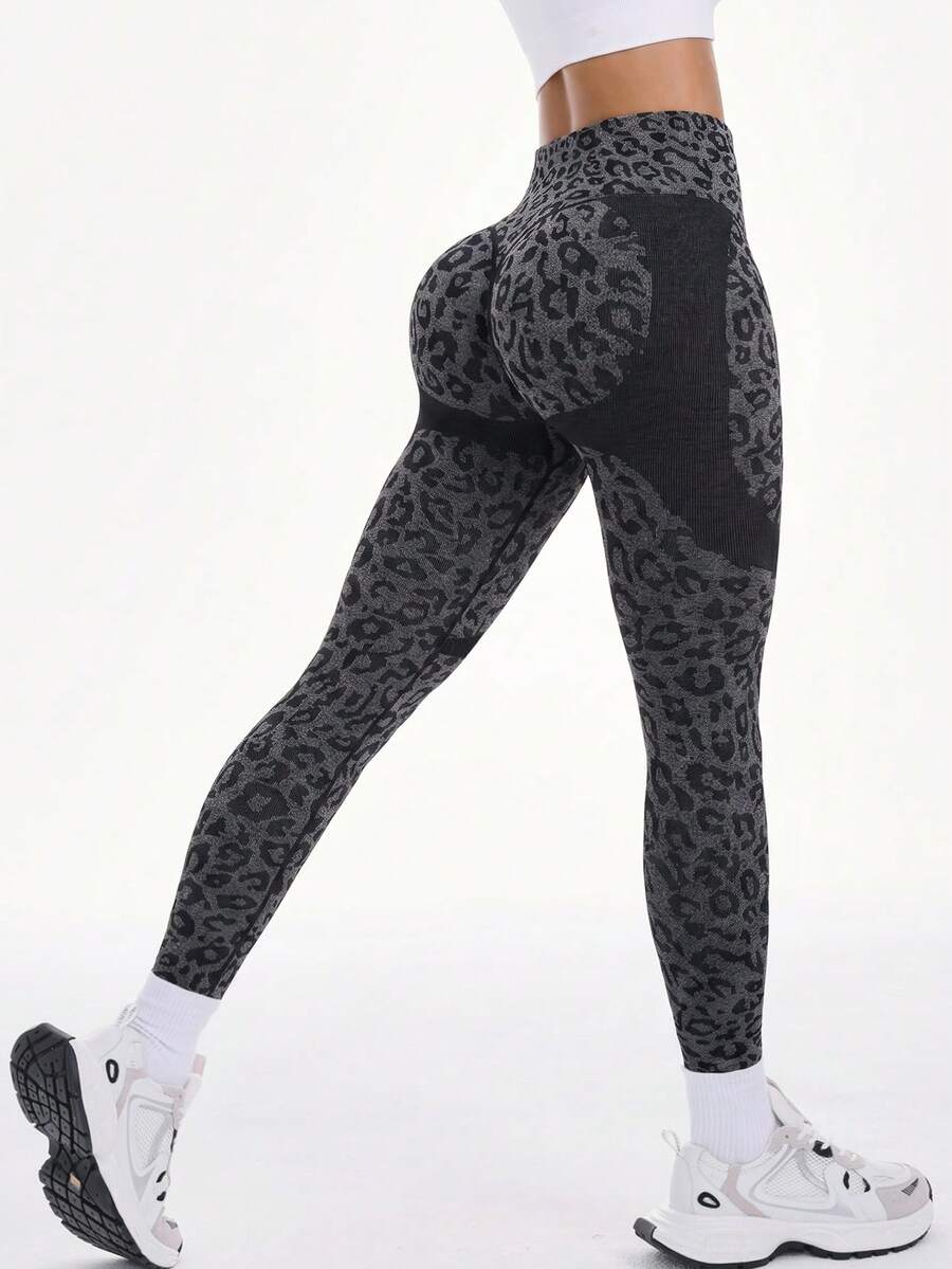 Legging Fitness Feminina Sem Costura de Cintura Alta