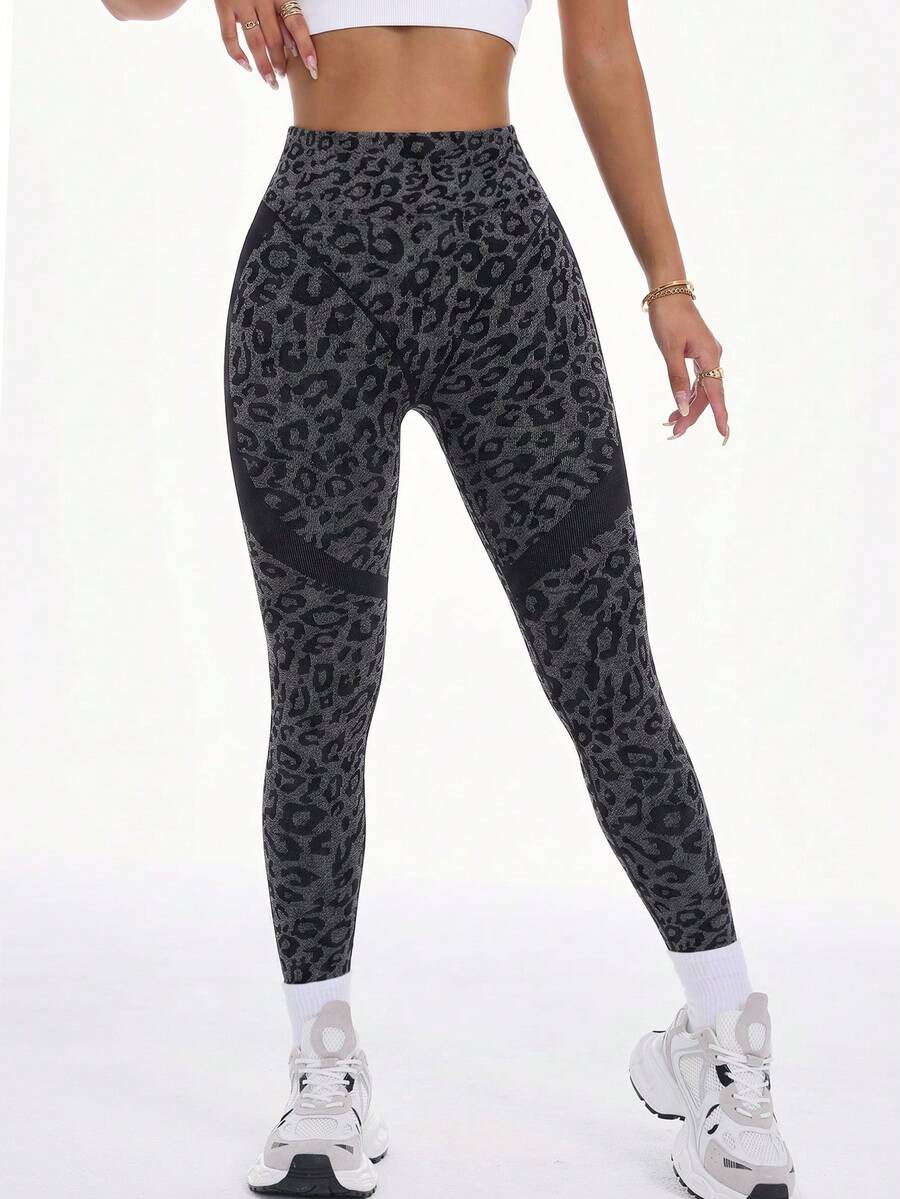 Legging Fitness Feminina Sem Costura de Cintura Alta