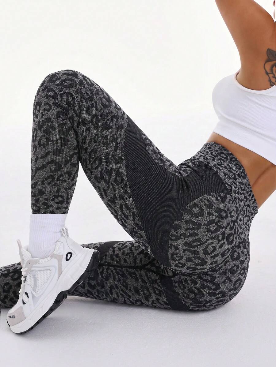Legging Fitness Feminina Sem Costura de Cintura Alta