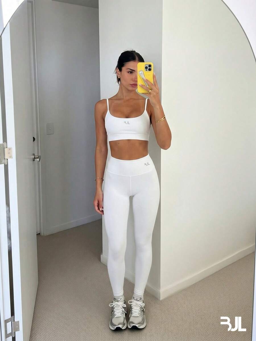 Conjunto Fitness Feminino com Top e Legging de Compressão
