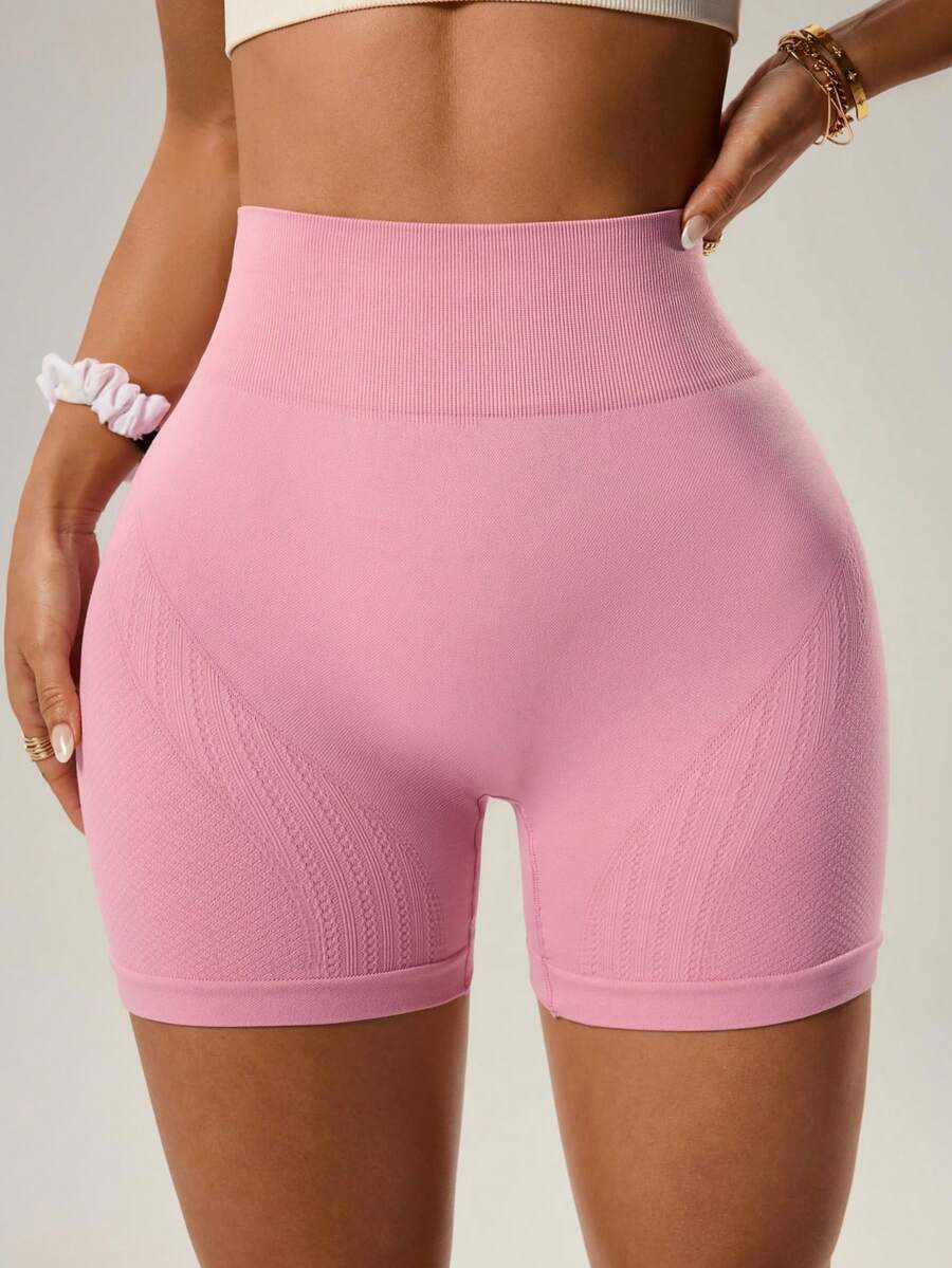 Short Fitness Feminino Sem Costura para Corrida e Treino