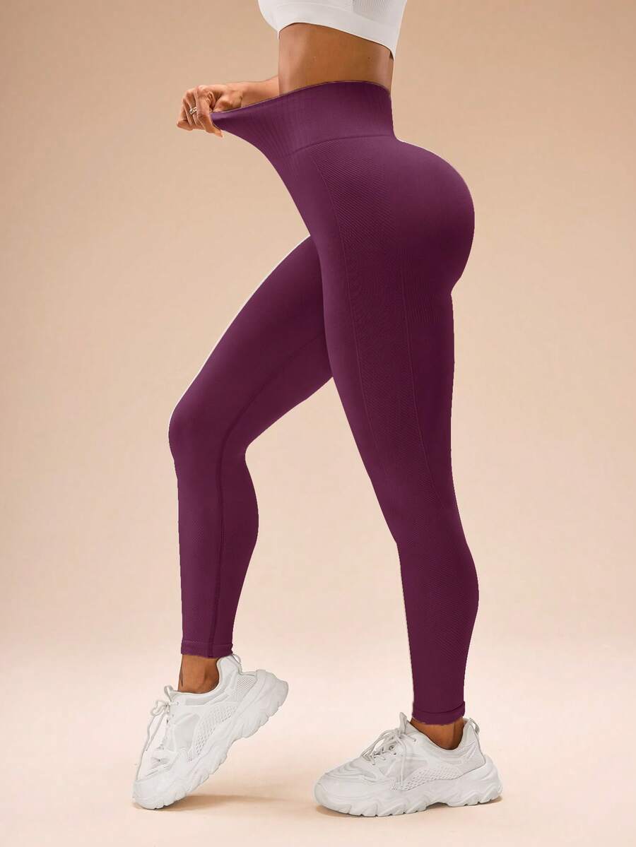 Legging Fitness Feminina Sem Costura de Cintura Alta