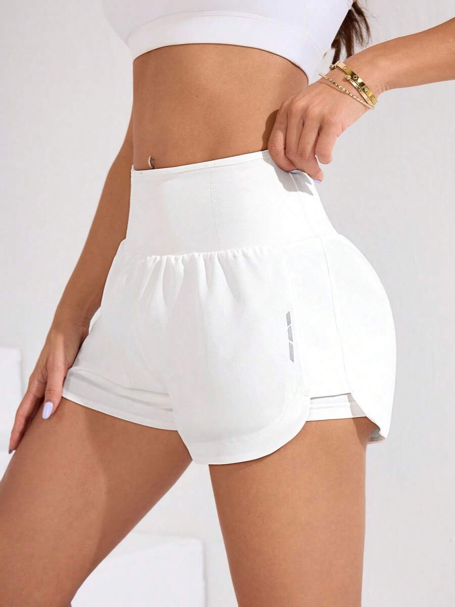 Short Fitness Feminino de Cintura Alta para Treino