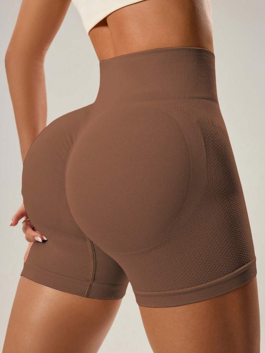 Short Fitness Feminino Sem Costura para Corrida e Treino