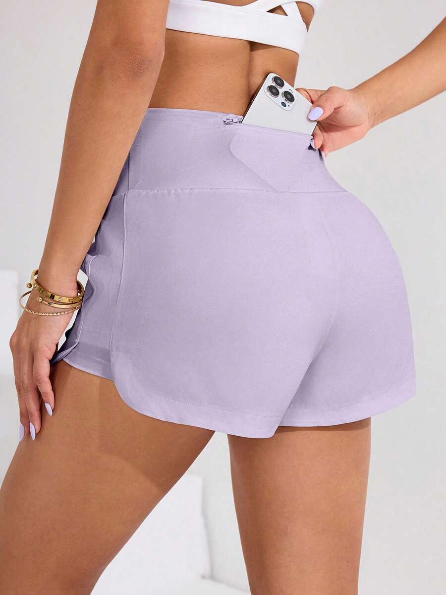 Short Fitness Feminino de Cintura Alta para Treino