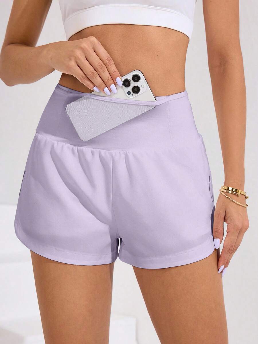 Short Fitness Feminino de Cintura Alta para Treino