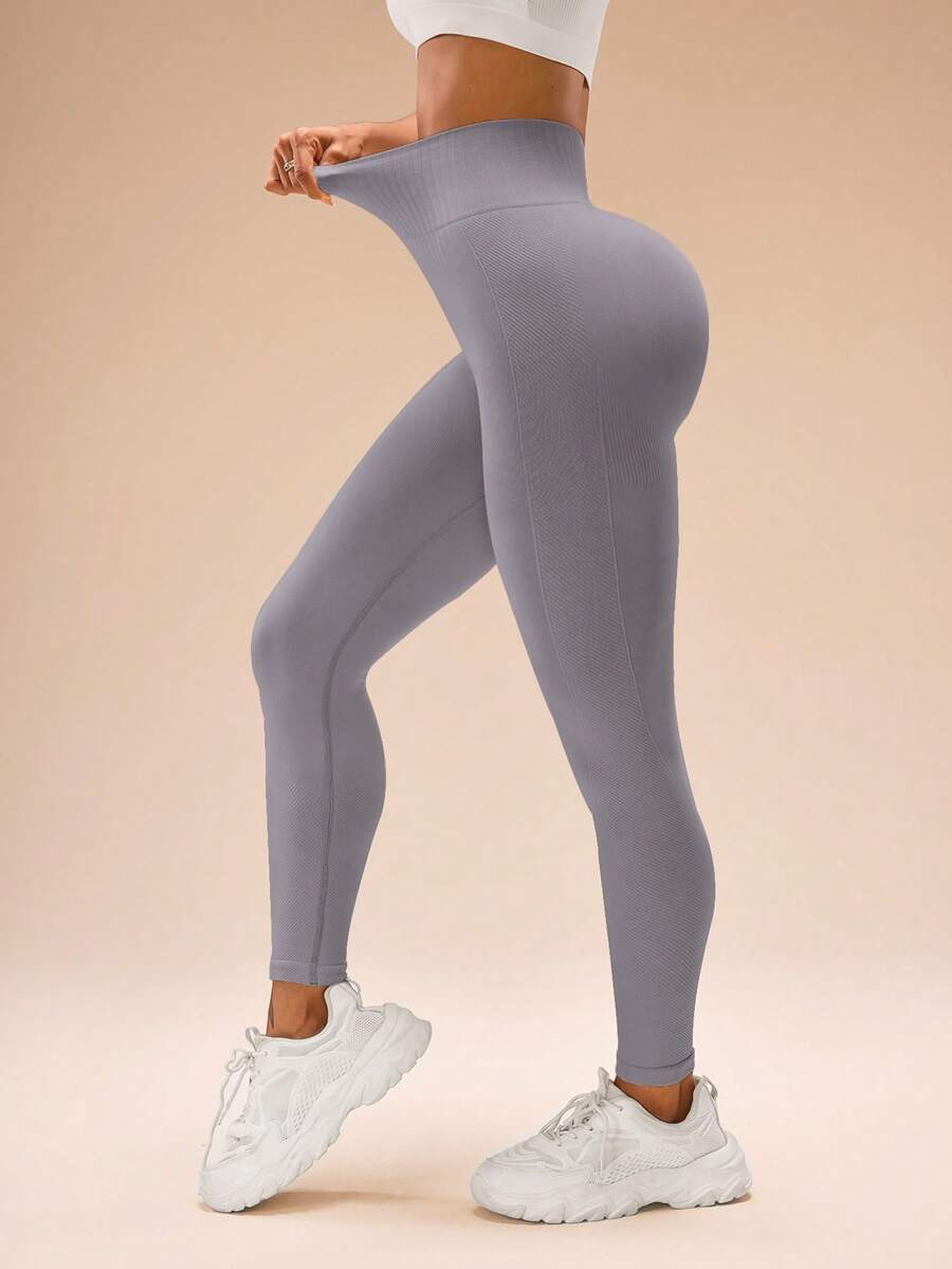 Legging Fitness Feminina Sem Costura de Cintura Alta