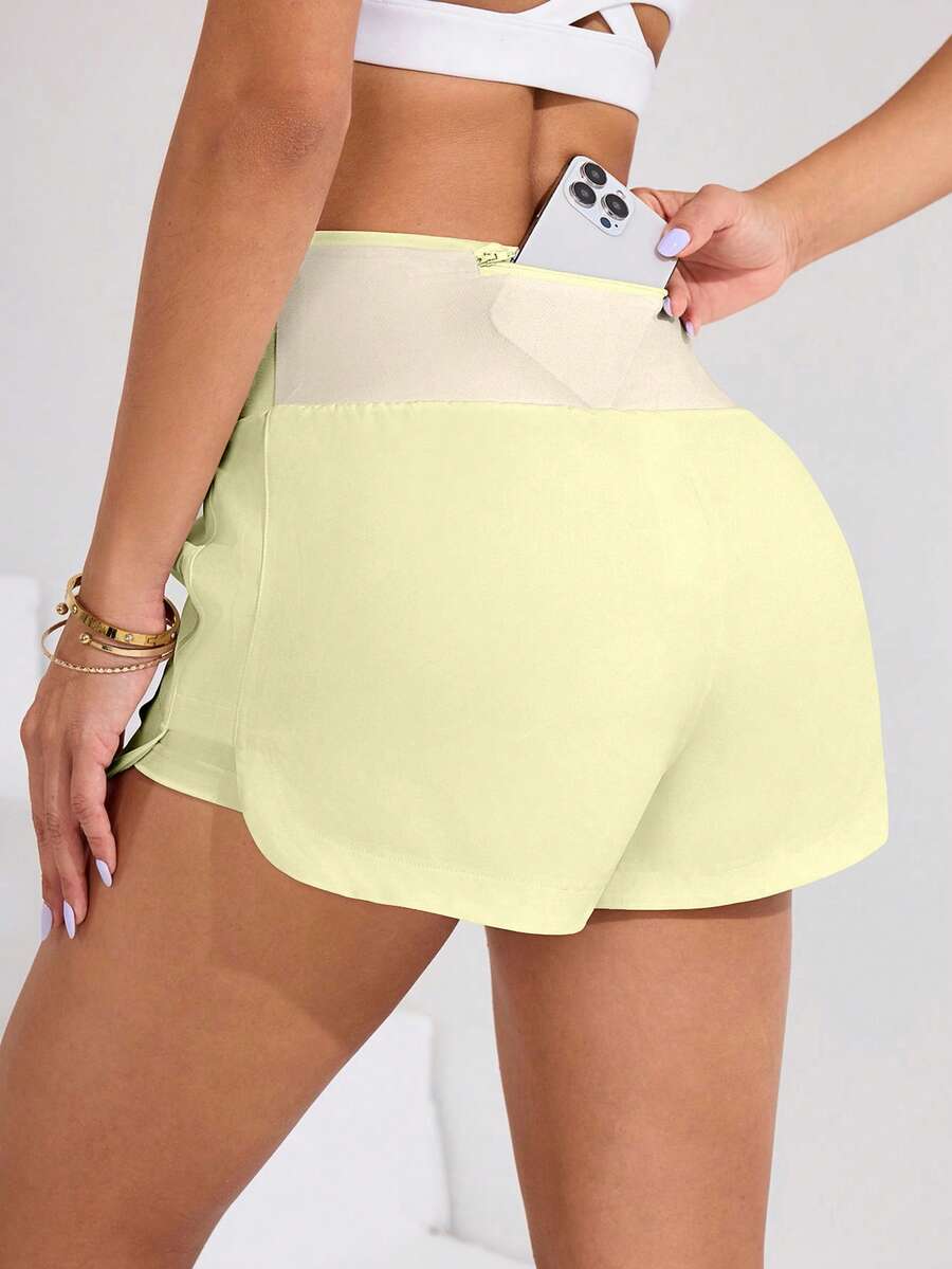 Short Fitness Feminino de Cintura Alta para Treino