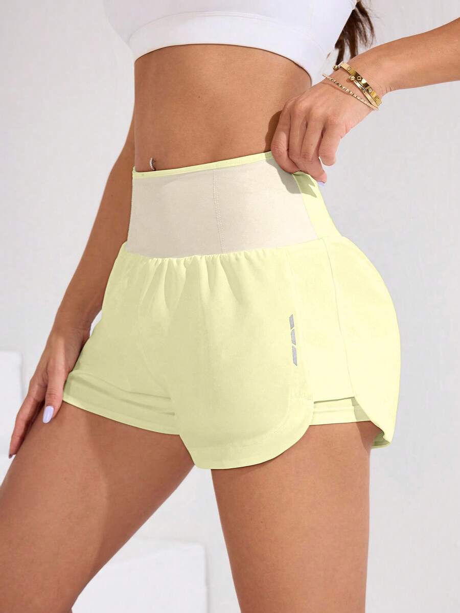 Short Fitness Feminino de Cintura Alta para Treino