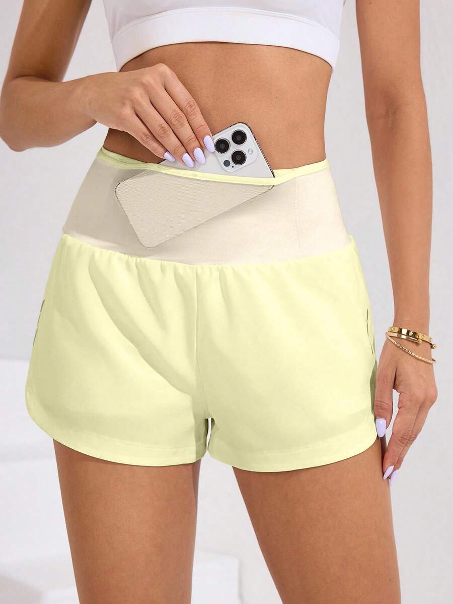 Short Fitness Feminino de Cintura Alta para Treino