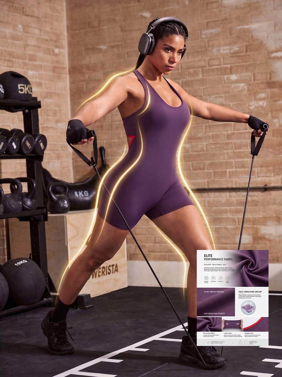 Macaquinho Fitness Feminino Sem Mangas para Treino